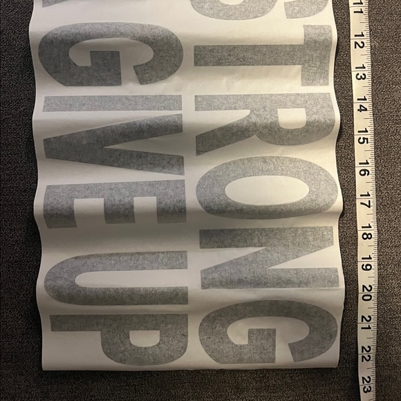 New! “Stay Strong Never Give Up” Self Adhesive Wall-Decal Motivational Quote - Picture 4 of 5